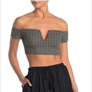 Free People Lucky Now Brami crop top printed